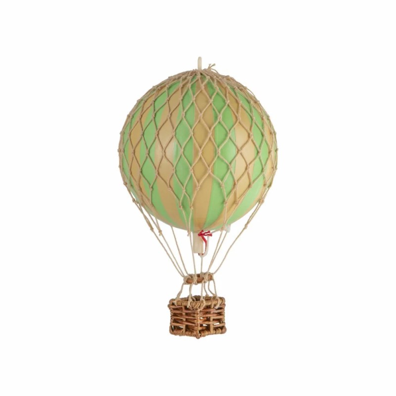 Mongolfiera mini righe verde