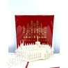 Biglietto d'auguri Origami 3D con Duomo di Milano