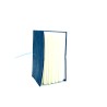 quaderno laccio elastico a righe cuoio piccolo blu