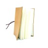 quaderno laccio elastico a righe cuoio medio giallo