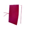 quaderno laccio elastico a righe cuoio medio rosso