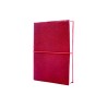 quaderno laccio elastico cuoio medio rosso