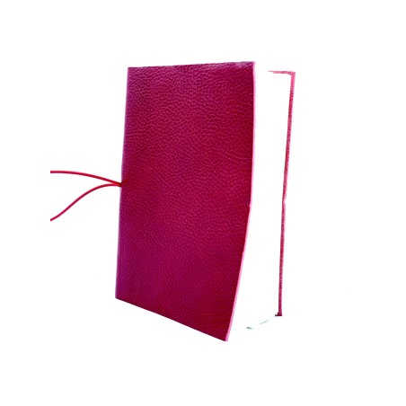 quaderno laccio elastico cuoio medio rosso