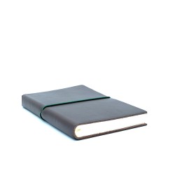 quaderno laccio elastico cuoio medio marrone
