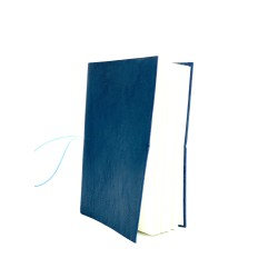 quaderno laccio elastico  cuoio medio blu