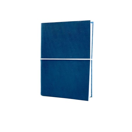 quaderno laccio elastico  cuoio medio blu