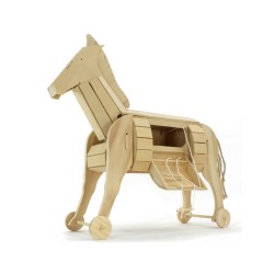 Modellino cavallo di Troia Leonardo da Vinci