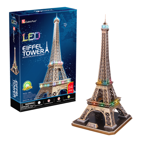 Puzzle 3D luce LED Torre Eiffel