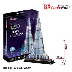 Puzzle 3D luce LED Burj Khalifa