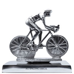 modellino ciclista alluminio