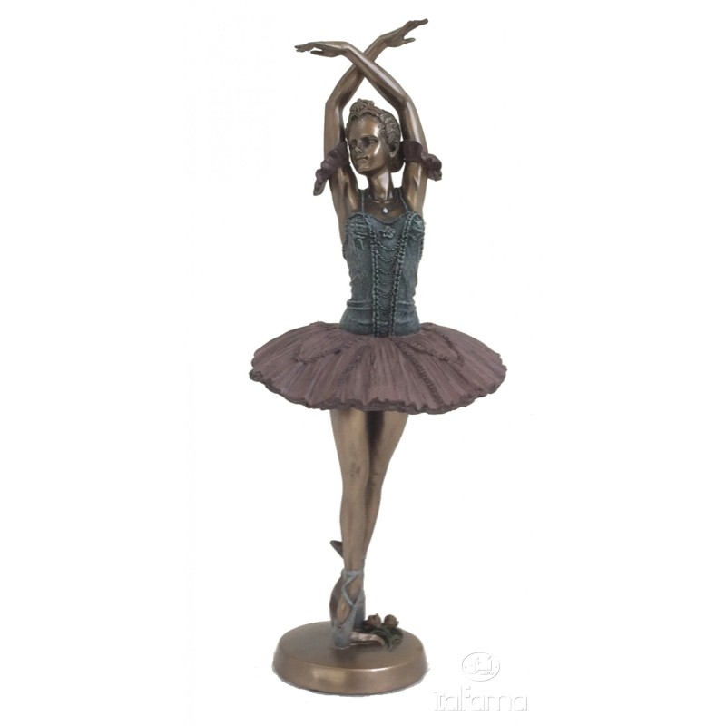 Statua di ballerina in posa couru
