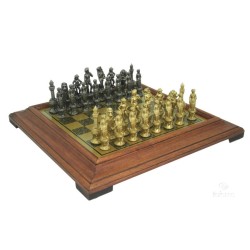 Scacchiera-legno-scacchi-metallo-fiorentino