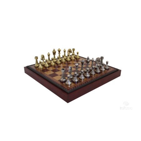 Set scacchiera con contenitore e scacchi Staunton