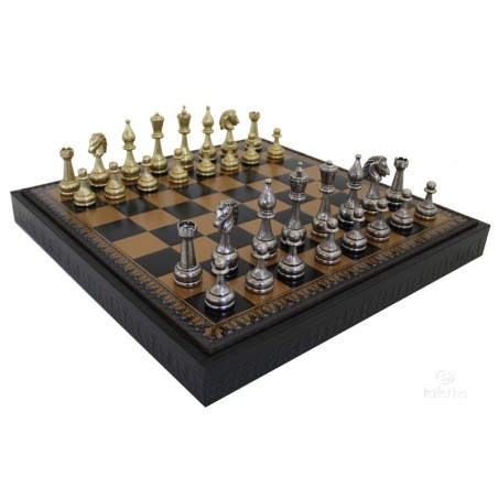 Set scacchiera con contenitore e scacchi Fiorito