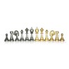 Set scacchiera in similpelle con contenitore e scacchi Staunton