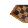 Set scacchiera in similpelle e scacchi in legno Classico