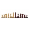 Set scacchiera in radica di Erable rossa e scacchi in legno Staunton