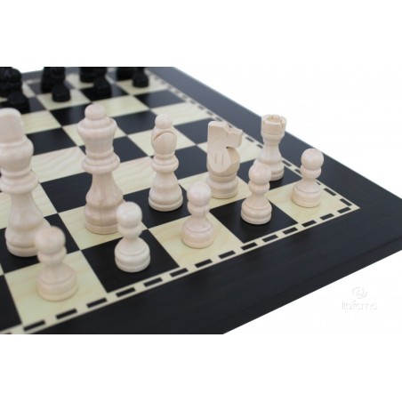 Set scacchiera in legno e scacchi in legno Classico
