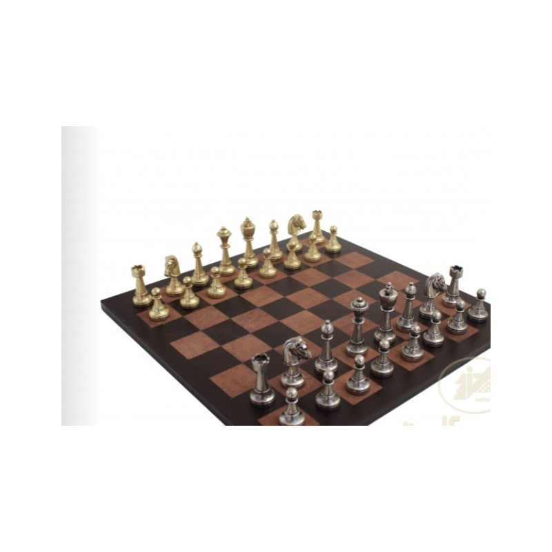 Set scacchiera in pelle e scacchi Staunton Elegance