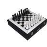 set scacchiera in marmo bianco e nero