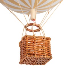 Mongolfiera media righe bianche