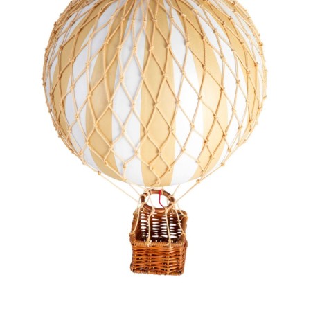 Mongolfiera media righe bianche