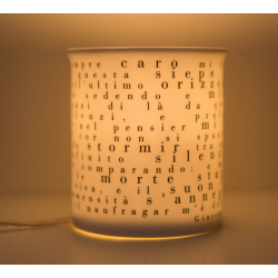 Lampada Poesia L'Infinito Giacomo Leopardi