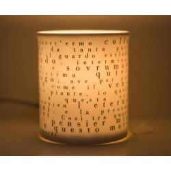 Lampada Poesia L'Infinito Giacomo Leopardi