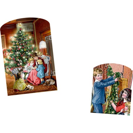 Calendario dell'Avvento Casa con luci led