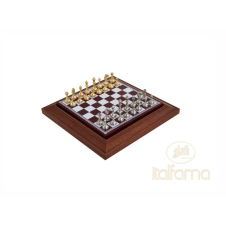 Set magnetico: scacchiera con contenitore e scacchi in metallo