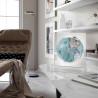 Mappamondo da scrivania cornice in plexiglass e mappa contemporanea