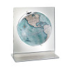 Mappamondo da scrivania cornice in plexiglass e mappa contemporanea