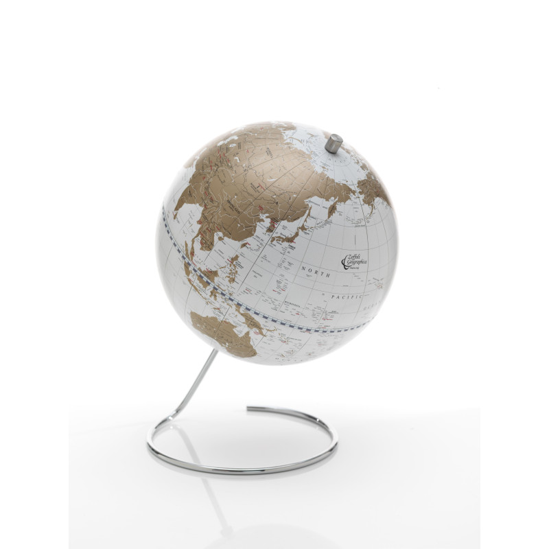 Mappamondo Cosmo Bianco e Oro