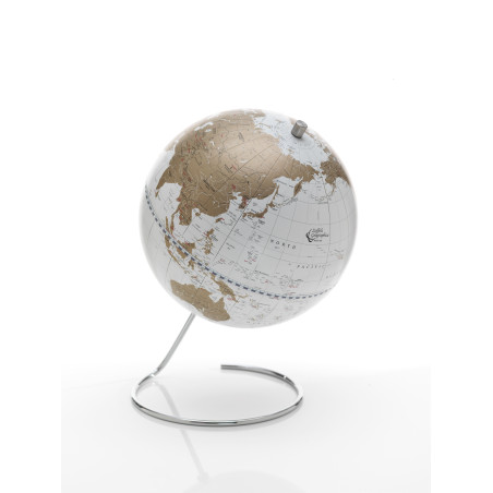Mappamondo Cosmo Bianco e Oro