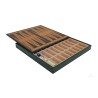 Scacchiera con contenitore backgammon e dama verde 35cm