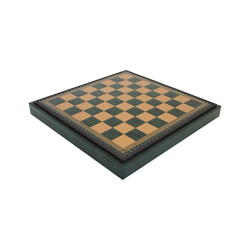 Scacchiera con contenitore backgammon e dama verde 35cm