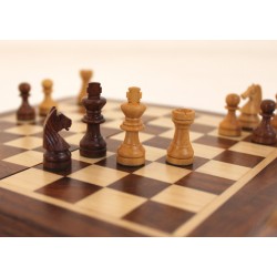 Set magnetico pieghevole scacchiera con scacchi e dama in legno