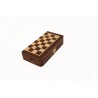 Set magnetico pieghevole scacchiera con scacchi e dama in legno