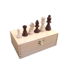 Scacchi in legno classico con box in legno
