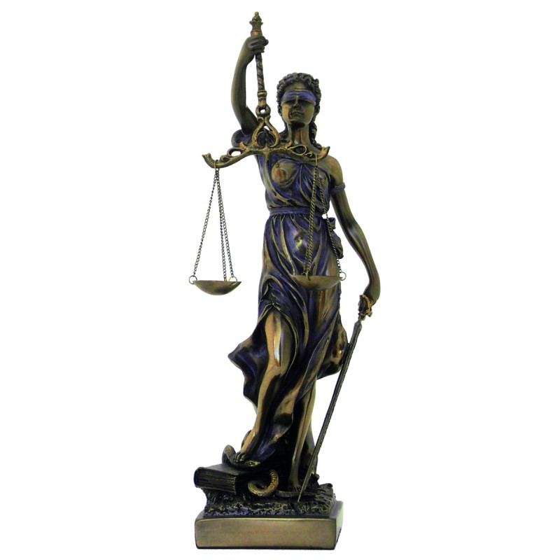 Statua Dea della Giustizia Themis media